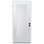 Porte extérieure 1 panneau Shaker en fibre de verre lisse avec montants de 4-9 / 16 po