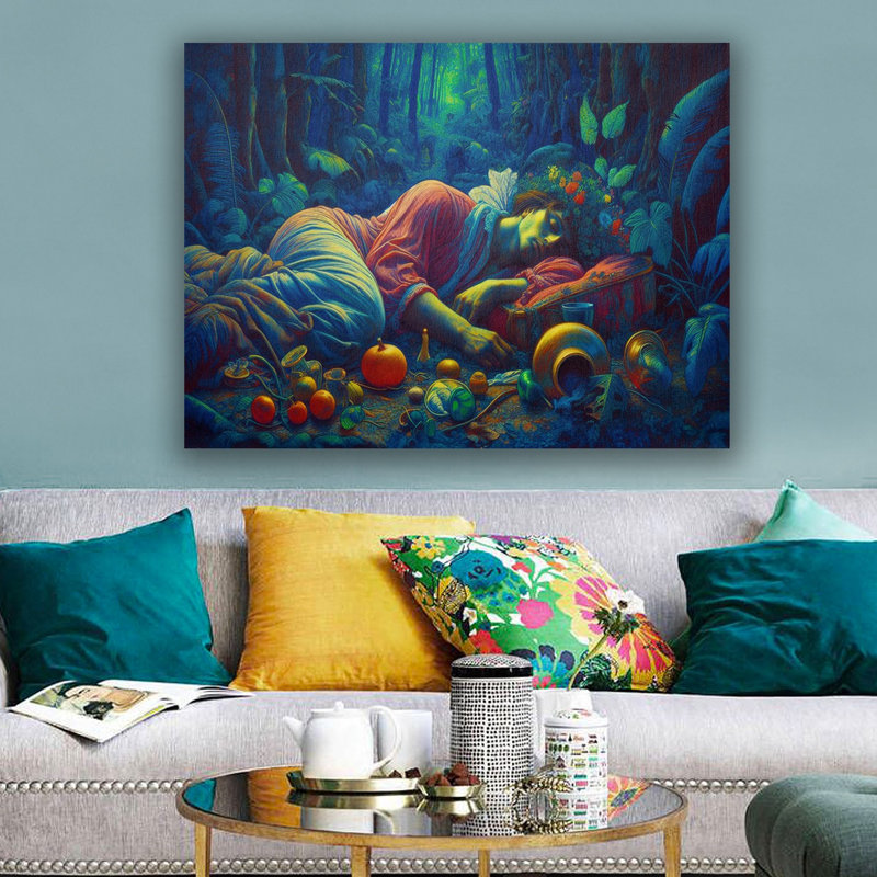 Superbe peinture sur toile décorative de 19,7 po x 27,6 po | 100% toile, cadre 100% bois (épaisseur: 1,2 po) | Parfait pour les amateurs de décoration intérieure et d'art