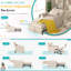 Upholstered Linen Convertible Chair-496331274