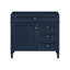 Meuble-lavabo de 36 po sans lavabo supérieur, armoire de rangement moderne avec 2 tiroirs et un tiroir rabattable, structure en bois massif-130934696