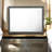 Weathered Black Finish Mirror