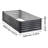 Galvanized Raised Garden Beds, 6.67 x 3.35 x 1.51 ft, Rectangular Metal Planter Boxes Kit Outdoor, Elevated Planting Box with Gloves, Alu-Zinc, for Growing Flowers Vegetables, Dark Gray-846892291-846892293