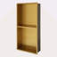 Double tablette 13 "X 25" en acier inoxydable pour niche de douche-1470265288