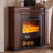 Walnut Solid Wood Electric Fireplace