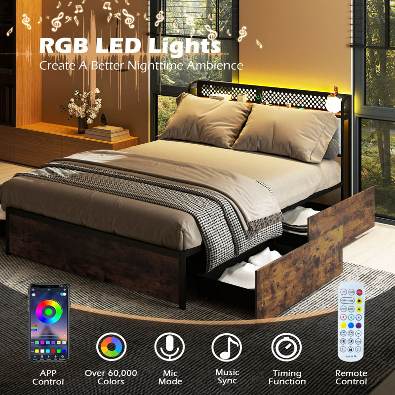 Upholstered Bed, Kingsize (5')