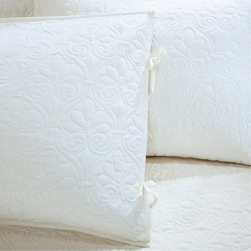 Housse de lit de jour réversible, blanche, 6 pièces, compatible avec matelas, rembourrage en coton, housse, 3 taies décoratives, coussin décoratif, literie lavable à la machine incluse