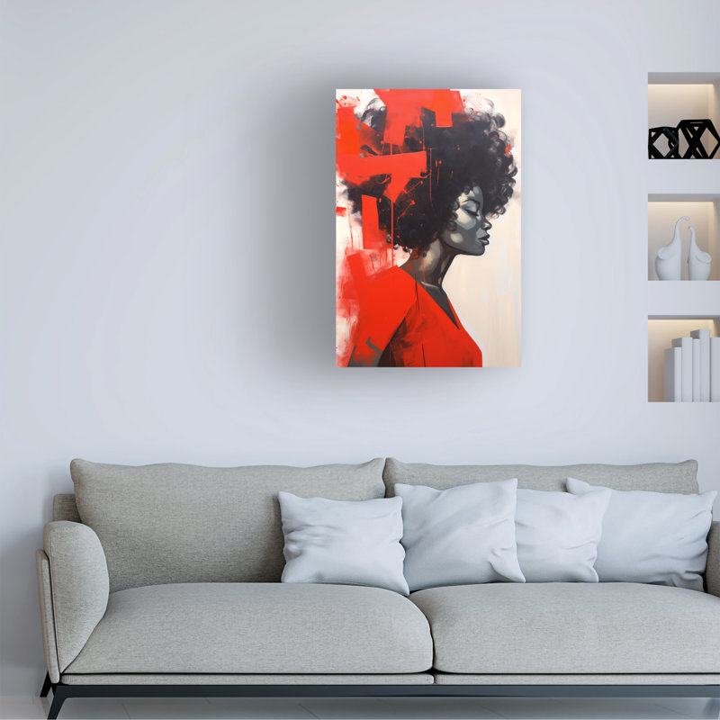 «Colorful Model 9 on Canvas» par Ray Heere, reproduction, H 47 po x l 30 po x P 2 po
