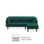 Auryon Small Double 204.5cm Velvet Futon Sofa-2093348272