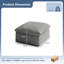 Repose-pieds carré gris foncé 19,5 po-50977729