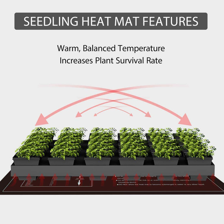vivohome Seedling Heat Mat Hydroponic Unit u0026 Reviews - Wayfair Canada