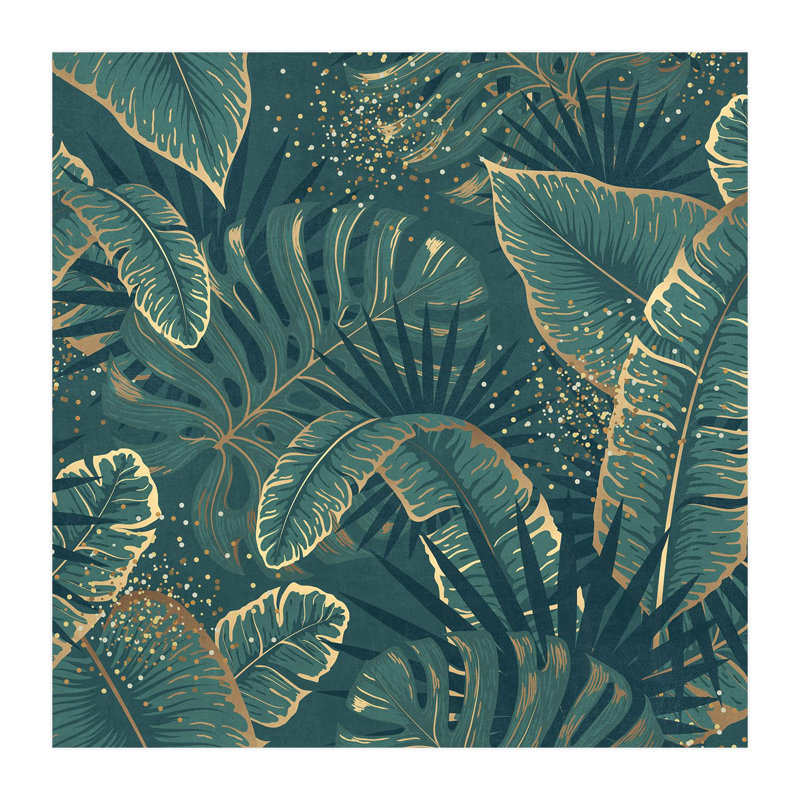 Jungle tropicale luxueuse, L 120 po x l 120 po