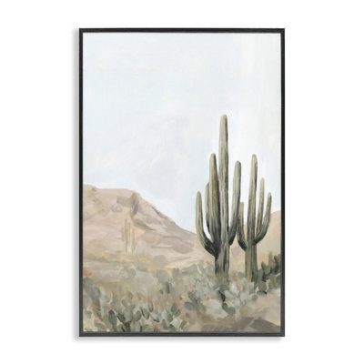 Giclée encadrée par Desert Tranquility Cacti, design par Hannah Dawson