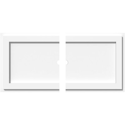 Médaillon de plafond contemporain 24 po x l 12 po x H 1 po x P 8 1/4 po x P 1 po