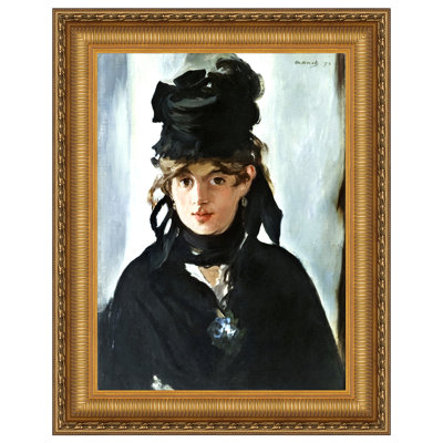 Berthe Morisot avec un bouquet de violettes, 1872, reproduction d'art sur toile