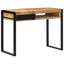 Alvia Solid Wood Top Metal Base Writing Desk