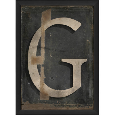 « letter g », art textuel encadré