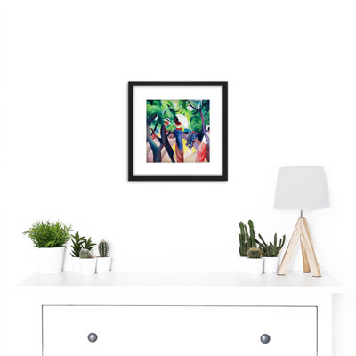 Macke August Promenade - Single Picture Frame Painting