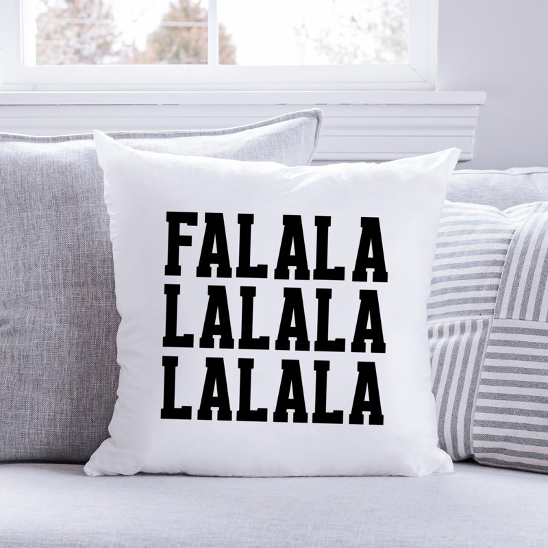 Christmas_Black-12 Reversible Throw Pillow, 14" x 14"