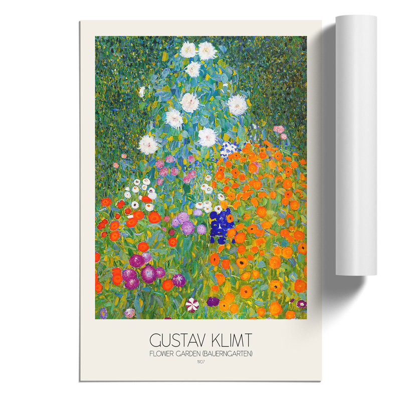 Flower Garden by Gustav Klimt - Frameless Print, 42cm H x 30cm W x 0.1cm D