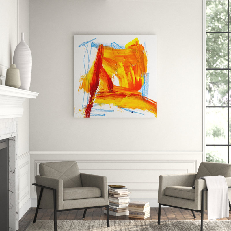 Amber Print, 36" H x 36" W x 1.5" D, Wrapped Canvas