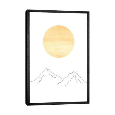 Sun And Mountains - Painting on Canvas