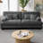 Cloud Couch 2-Seater Sofa Chenille Upholstered Loveseat with Round Bolster Armrests, Includes 2 Lumbar & 2 Throw Pillows, Deep Seat Sitting on a Cloud Comfort for Living Room-1774125750-1774125736-1774125740