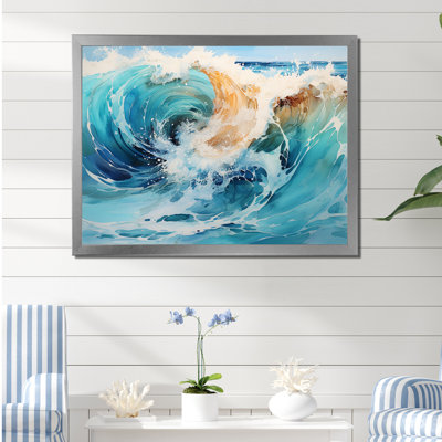 «Tropical Beach Waves Fusion I», reproduction sur toile