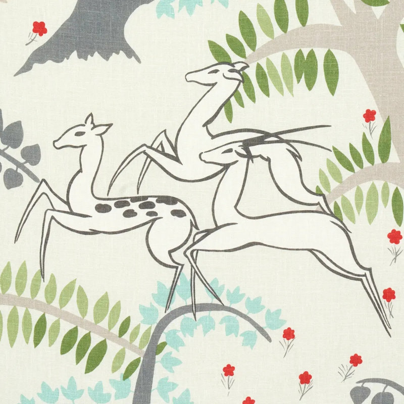 Antelopes Fabric, Ivory