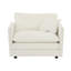 3 pièces, chaise d'appoint blanche, 3 pièces en chenille de qualité (3 pièces): confortable et confortable