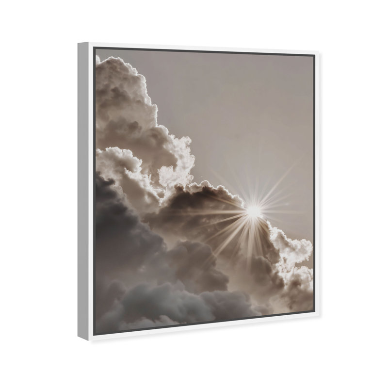 Sun Rays II Print by Oliver Gal, 25" H x 21" W, White Floater Frame