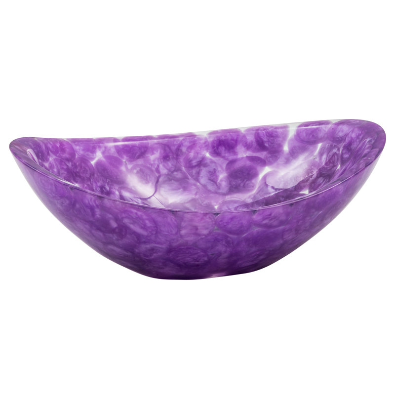 Belfry Bathroom Beatrix 410mm L x 330mm W Purple Resin Oval Sink
