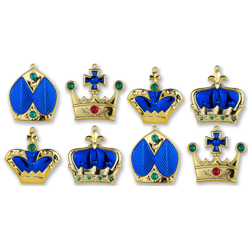 Ensemble d'ornement 8 pièces, Bleu