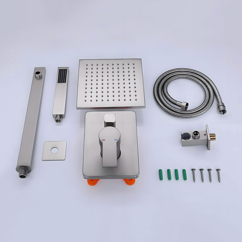 All-In-One Kit with Rough in-Valve, Brushed Nickel