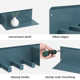 Wessel Iron Wall Mounted 5 Hooks with Shelf