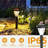 12-Pack Solar Outdoor Landscape Lights, Upgraded Waterproof Solar Lights for Garden and Yard, Warm White Solar Powered Pathway Lighting for Patio