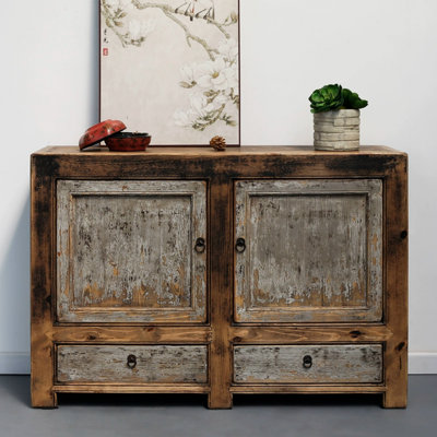 Retro Solid Wood Sideboard