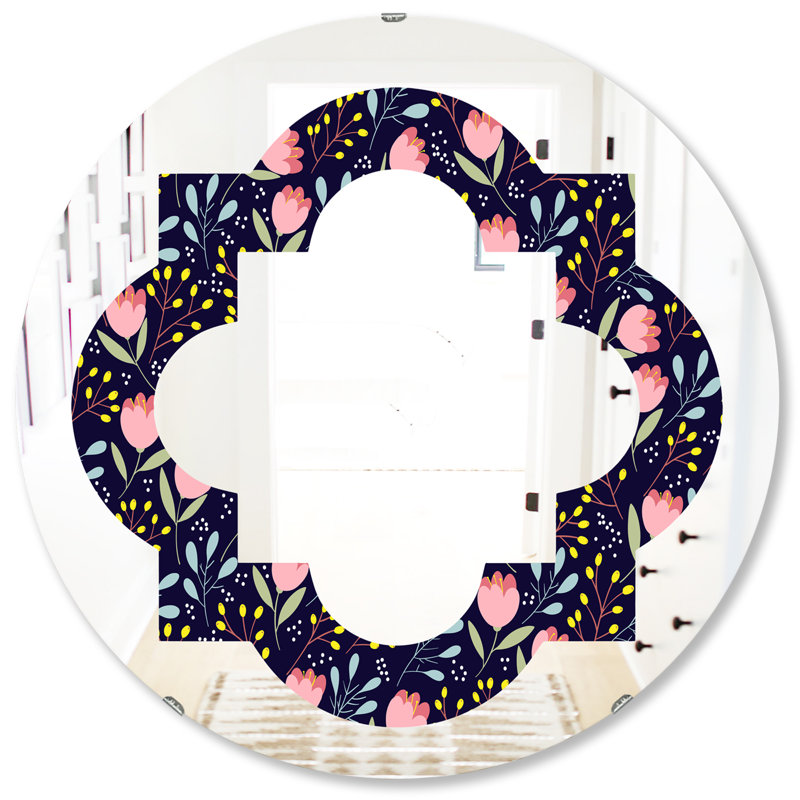 Miroir mural sans cadre Quatrefoil, H 31,5 po x l po