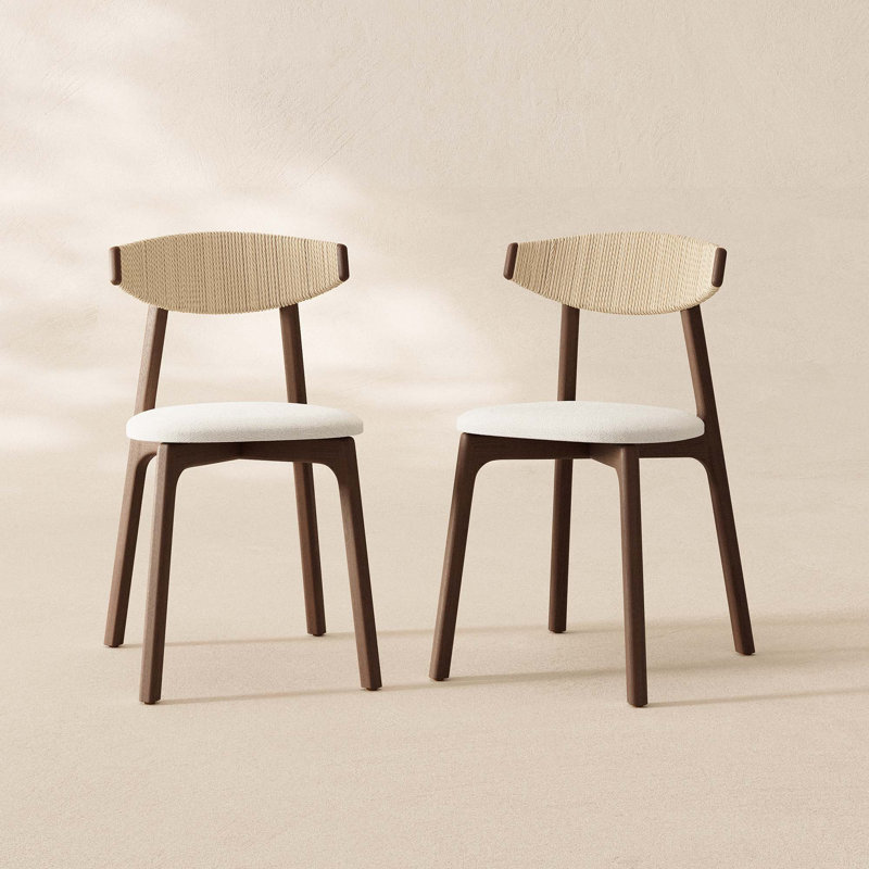 Ensemble de chaises tissées (ensemble de 2)