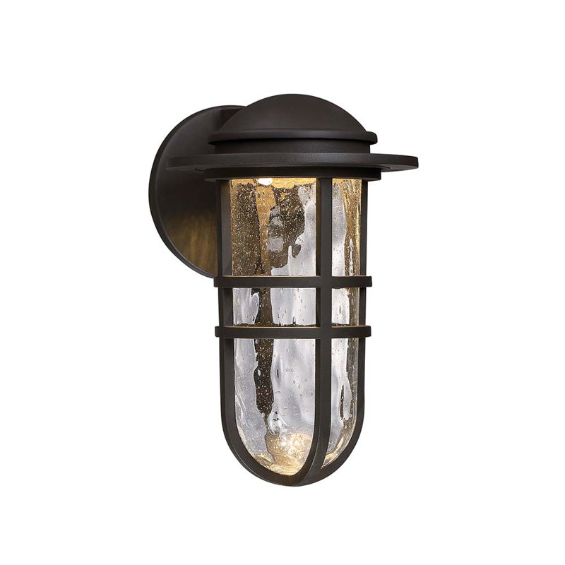 Luminaire d'extérieur Taraval, Bronze, H 9,5 po x l 6 po x p 7,125 po