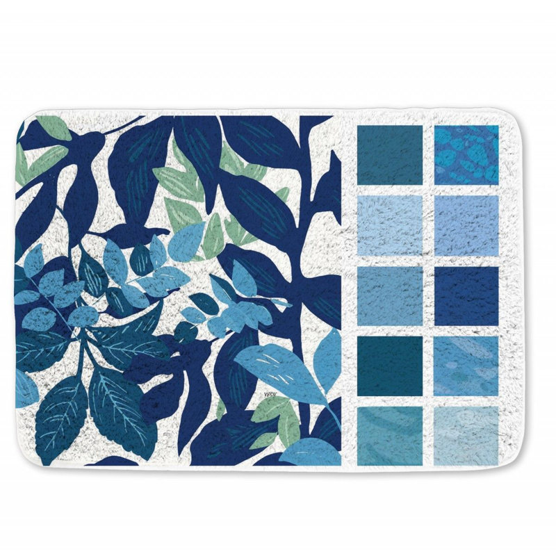 Tapis de bain en microfibre / microsuède Chumsky, L 17 po x L 24 po