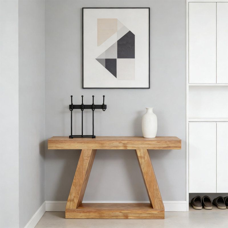 Vintage Two-Tier Storage Couch Table(Only Including Coffee Table), Naturel