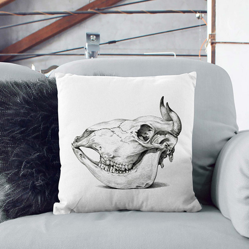 Square Cushion, 40cm H x 40cm W x 15cm D, Stone