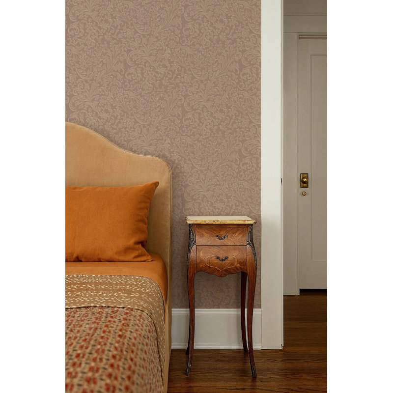 Florentine Vine - Wallpaper, Red, Non-pasted