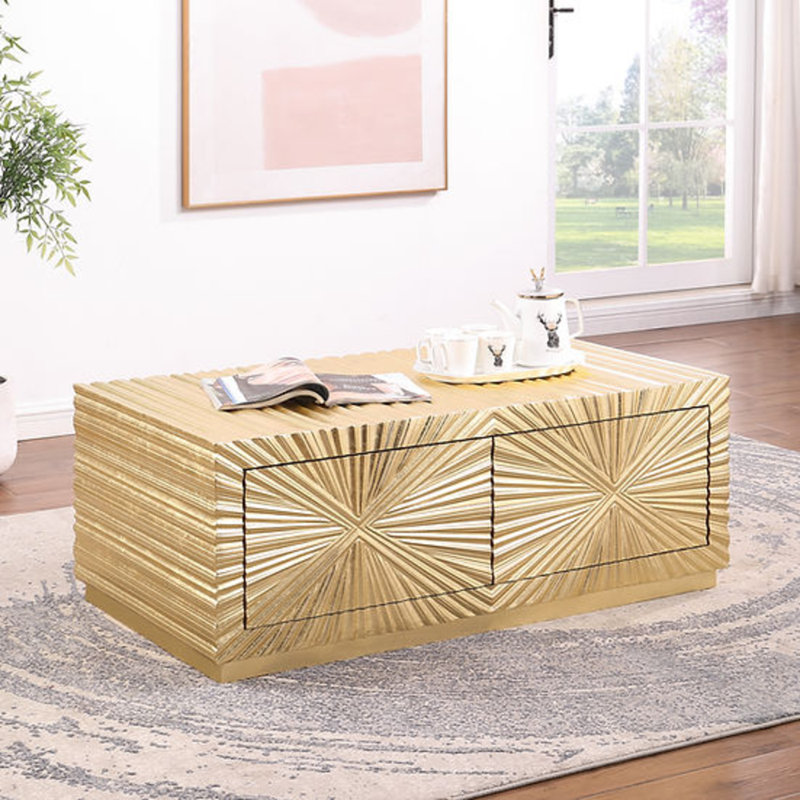 Table basse Selene, Doré