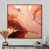Toile avec cadre flottant brun