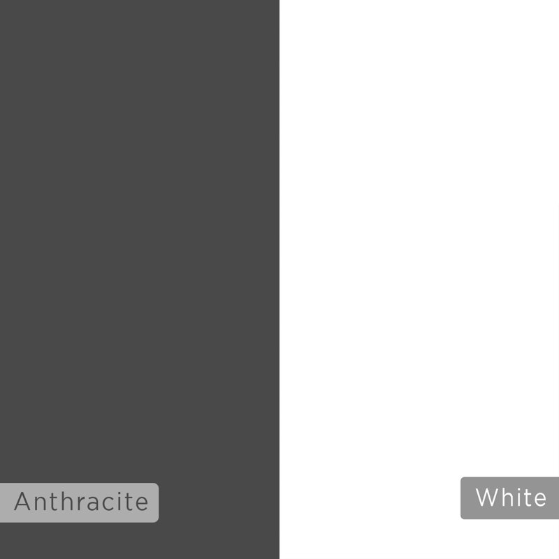 Isabelle 2 Piece Corner Shelf, White-Anthracite