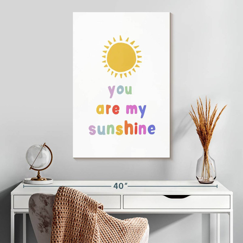 Ashelle Sunny You Are My Sunshine, H 30 po x l 20 po