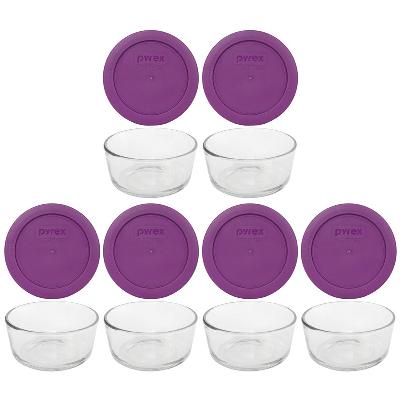 Ensemble de 6 contenants alimentaires Badriya, Mauve