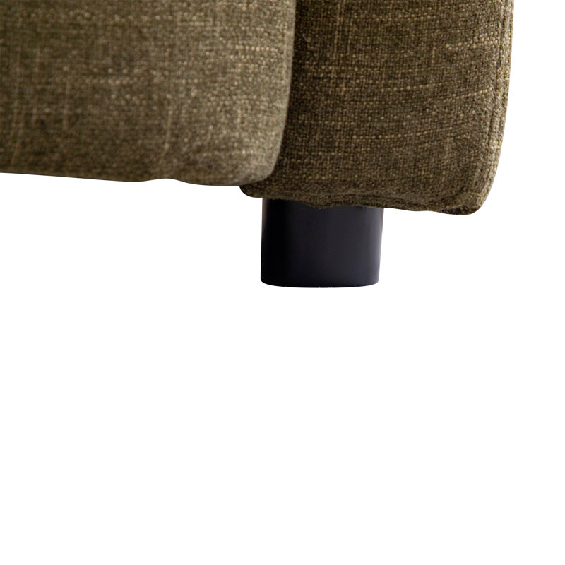 Fauteuil d'appoint en chenille surdimensionné, Vert