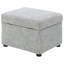 Fauteuil d'appoint pivotant avec rangement relevable Odis